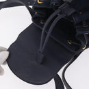 GUCCI Bamboo Backpack Suede Navy Gold 003 1998 0030 Auth 206490-18