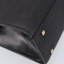 GUCCI Hand Bag Canvas Black Gold 001 4218 Auth 206491-12