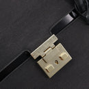 GUCCI Hand Bag Canvas Black Gold 001 4218 Auth 206491-16