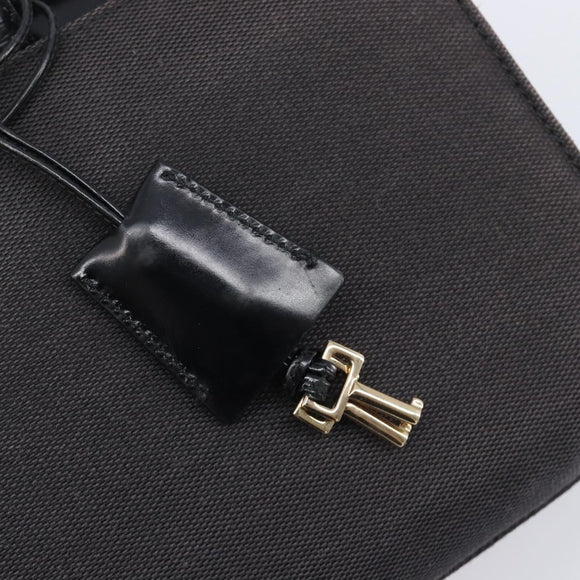 GUCCI Hand Bag Canvas Black Gold 001 4218 Auth 206491