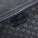 GUCCI Hand Bag Canvas Black Gold 001 4218 Auth 206491-20