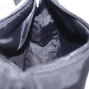 PRADA Hand Pouch Nylon Black Silver Auth 206497A-18