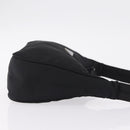 PRADA Hand Pouch Nylon Black Silver Auth 206497A-4