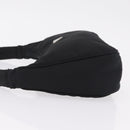 PRADA Hand Pouch Nylon Black Silver Auth 206497A-5