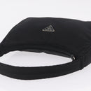 PRADA Hand Pouch Nylon Black Silver Auth 206497A-6