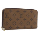 LOUIS VUITTON Monogram Reverse Zippy Wallet Long Wallet M82444 LV Auth 206498SAM-1