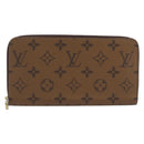 LOUIS VUITTON Monogram Reverse Zippy Wallet Long Wallet M82444 LV Auth 206498SAM-2