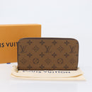 LOUIS VUITTON Monogram Reverse Zippy Wallet Long Wallet M82444 LV Auth 206498SAM-12