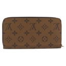 LOUIS VUITTON Monogram Reverse Zippy Wallet Long Wallet M82444 LV Auth 206498SAM-3