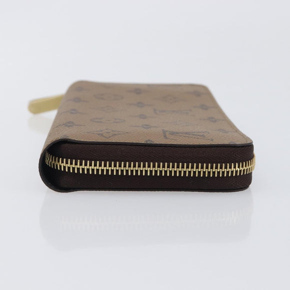 LOUIS VUITTON Monogram Reverse Zippy Wallet Long Wallet M82444 LV Auth 206498SAM