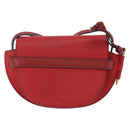 LOEWE Mini Gate Bag Shoulder Bag Leather Red Gold Auth 206501A-3