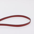 LOEWE Mini Gate Bag Shoulder Bag Leather Red Gold Auth 206501A-8