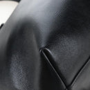 PRADA Hand Bag Leather 2way Black Gold Auth 206508M-20