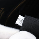 PRADA Hand Bag Leather 2way Black Gold Auth 206508M-11