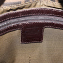 FENDI Zucca Canvas Mamma Baguette Shoulder Bag Brown Black Auth 206512A-24