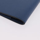 HERMES Agenda Vision Day Planner Cover Leather Blue Auth 206514M-11