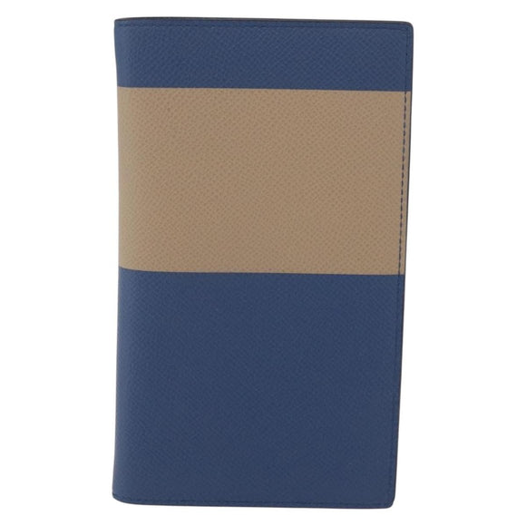 HERMES Agenda Vision Day Planner Cover Leather Blue Auth 206514M