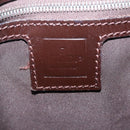 FENDI Zucca Canvas Mamma Baguette Shoulder Bag Brown Black Auth 206517M-25
