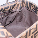 FENDI Zucca Canvas Mamma Baguette Shoulder Bag Brown Black Auth 206517M-26