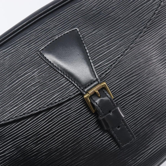 LOUIS VUITTON Epi Jeune Fille MM Shoulder Bag Black M52152 LV Auth 206521A