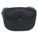 LOUIS VUITTON Epi Jeune Fille MM Shoulder Bag Black M52152 LV Auth 206521A-2