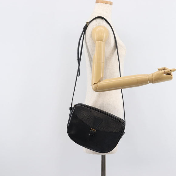 LOUIS VUITTON Epi Jeune Fille MM Shoulder Bag Black M52152 LV Auth 206521A