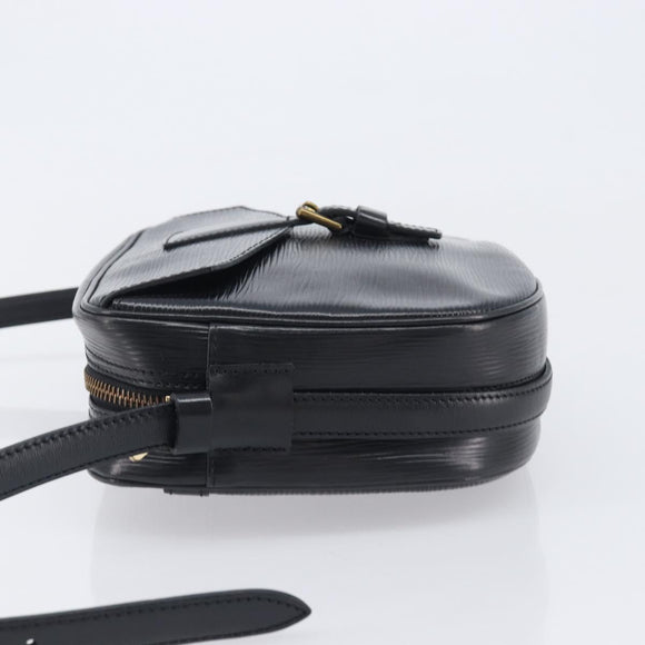 LOUIS VUITTON Epi Jeune Fille MM Shoulder Bag Black M52152 LV Auth 206521A