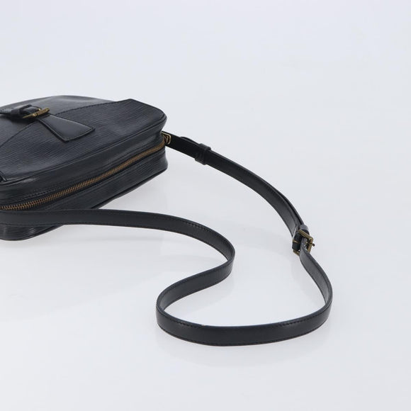 LOUIS VUITTON Epi Jeune Fille MM Shoulder Bag Black M52152 LV Auth 206521A