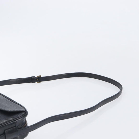LOUIS VUITTON Epi Jeune Fille MM Shoulder Bag Black M52152 LV Auth 206521A