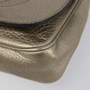 GUCCI Soho Chain Shoulder Bag Leather Gold 323190 Auth 206523A-12