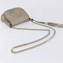 GUCCI Soho Chain Shoulder Bag Leather Gold 323190 Auth 206523A-8