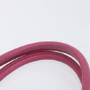 PRADA Hand Bag Nylon Pink Silver Auth 206524A-10