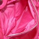 PRADA Hand Bag Nylon Pink Silver Auth 206524A-25