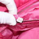 PRADA Hand Bag Nylon Pink Silver Auth 206524A-27