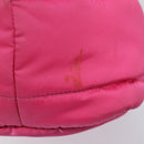 PRADA Hand Bag Nylon Pink Silver Auth 206524A-5
