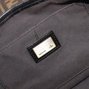 FENDI Zucca Canvas Chain Shoulder Bag Black Brown 8BR551 Auth 206529-21