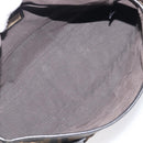 FENDI Zucca Canvas Chain Shoulder Bag Black Brown 8BR551 Auth 206529-22