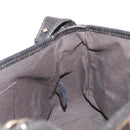 FENDI Zucca Canvas Chain Shoulder Bag Black Brown 8BR551 Auth 206529-23