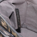 FENDI Zucca Canvas Chain Shoulder Bag Black Brown 8BR551 Auth 206529-26