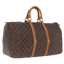LOUIS VUITTON Monogram Keepall 50 Boston Bag M41426 LV Auth 206534-1