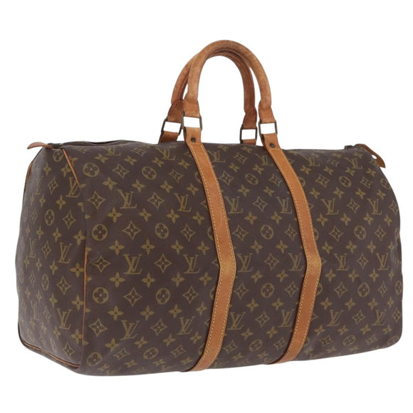 LOUIS VUITTON Monogram Keepall 50 Boston Bag M41426 LV Auth 206534