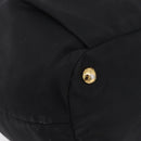 PRADA Tote Bag Nylon Black Gold Auth 206537-10