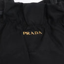 PRADA Tote Bag Nylon Black Gold Auth 206537-16