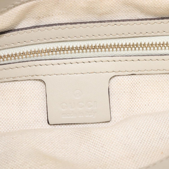 GUCCI GG Canvas Web Sherry Line Hand Bag Beige Gold 269894 Auth 206539A