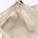 GUCCI GG Canvas Web Sherry Line Hand Bag Beige Gold 269894 Auth 206539A-20
