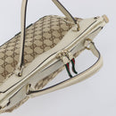 GUCCI GG Canvas Web Sherry Line Hand Bag Beige Gold 269894 Auth 206539A-6