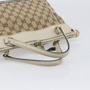 GUCCI GG Canvas Web Sherry Line Hand Bag Beige Gold 269894 Auth 206539A-7