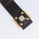 FENDI Zucca Canvas Hand Bag Black Brown Auth 206541A-16