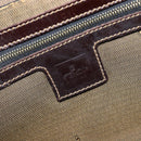 FENDI Zucca Canvas Hand Bag Black Brown Auth 206541A-17