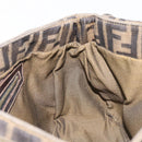 FENDI Zucca Canvas Hand Bag Black Brown Auth 206541A-19